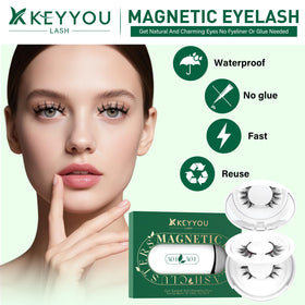 KEYYOU Magnetic Eyelashes in storage case