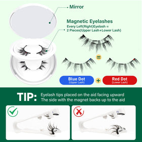 KEYYOU Magnetic Eyelashes with detailed instructions