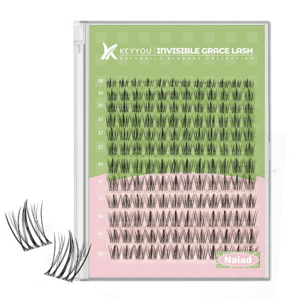 KEYYOU Naiad Lash Clusters C Curl 144Pcs packaging front view