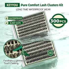 KEYYOU Soft 60D Lash Clusters Kit packaging front view