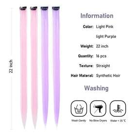 KGBFASS 16Pcs Clip in Hair Extensions packaging