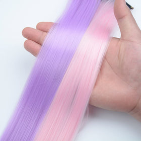 KGBFASS 20-inch hair extensions styled on mannequin