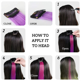 KGBFASS Clip in Hair Extensions styled in hair