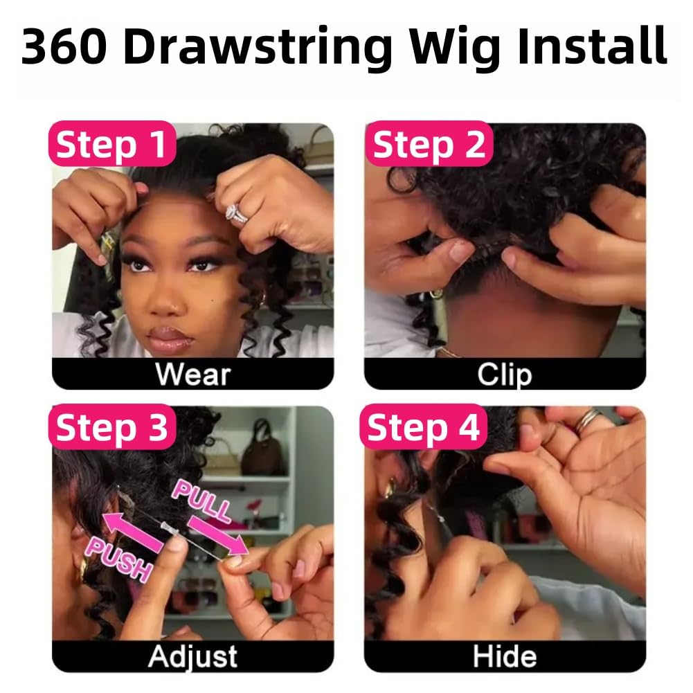 KGIFH 360 Body Wave Wig on a mannequin