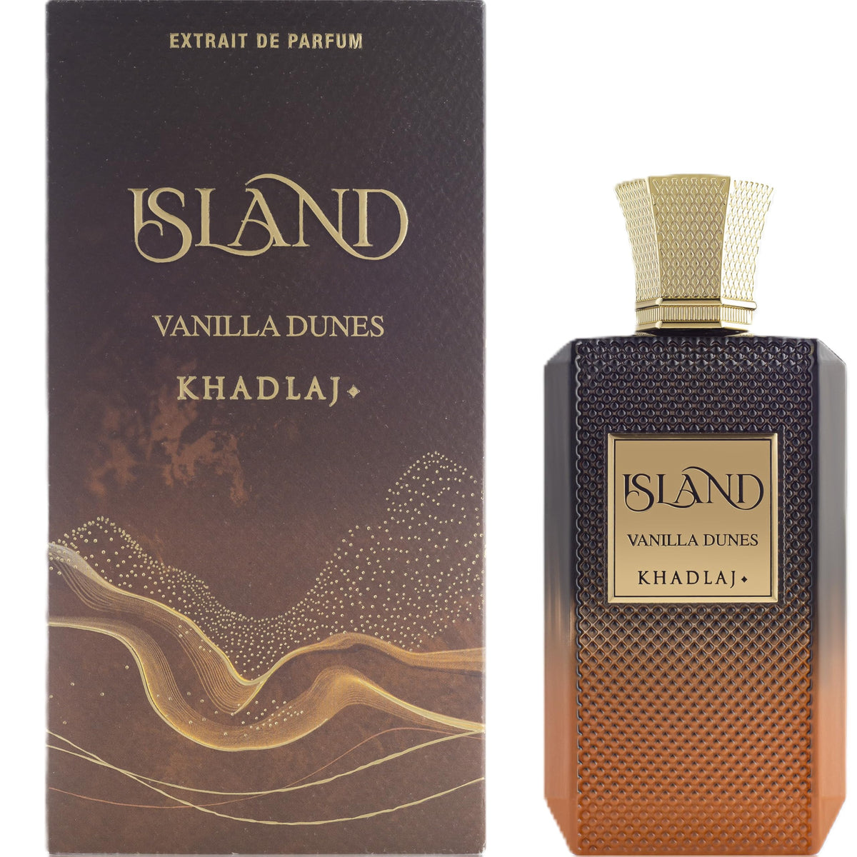 Khadlaj Island Vanilla Dunes bottle side view