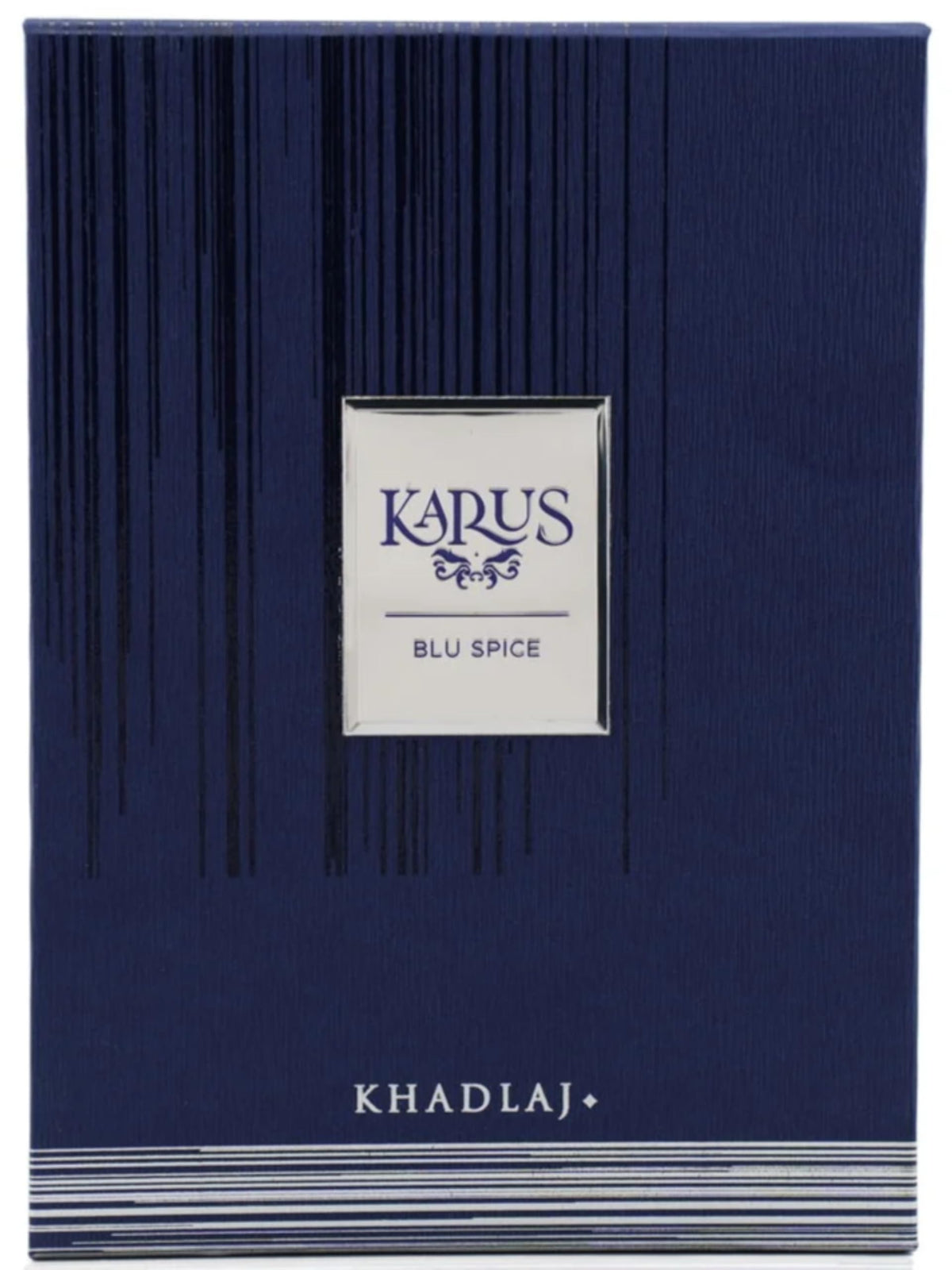 Khadlaj Karus Blu Spice Eau de Parfum bottle top view