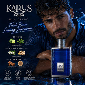 Khadlaj Karus Blu Spice Eau de Parfum lifestyle scene