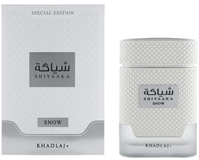 Khadlaj Shiyaaka Snow Eau de Parfum 100ml bottle side view