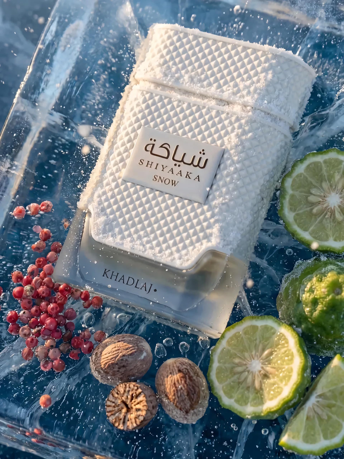 Khadlaj Shiyaaka Snow Eau de Parfum 100ml lifestyle scene