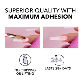KIARA SKY EMA Monomer 8 Fl Oz in a nail art setup