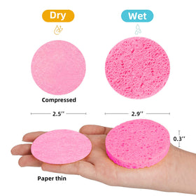 kickleen Compressed Facial Sponge close-up showing texture