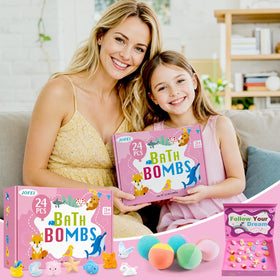 Kids enjoying bath time with JOFEI bath bombs