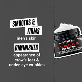 Kiehl's Age Defender Eye Cream texture on fingertip