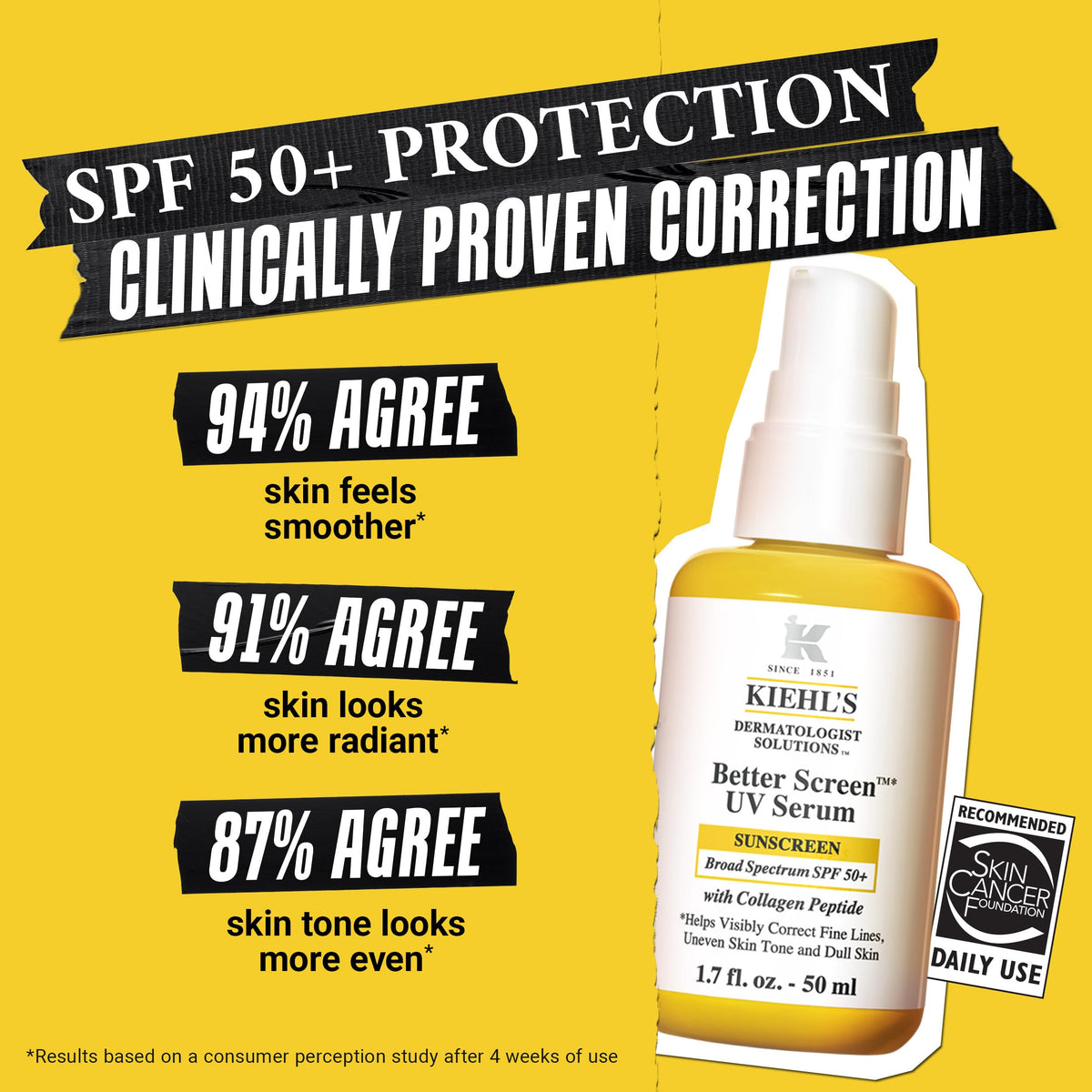 Kiehl's Better Screen UV Serum SPF 50+ packaging