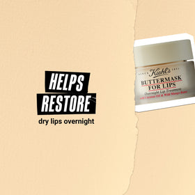 Kiehl's Buttermask For Lips side view with ingredients list