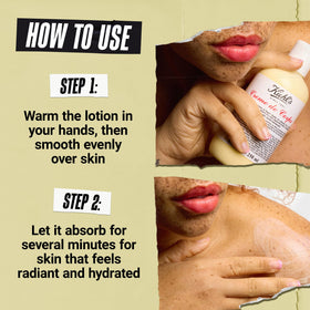 Kiehl's Crème de Corps Body Lotion 1L Pump with natural ingredients