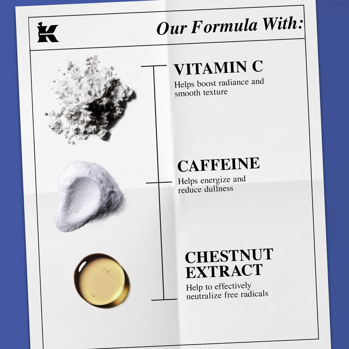 Kiehl's Facial Fuel Men's Energizing Moisturiser with ingredients list