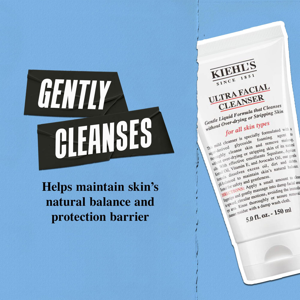 Kiehl's Oil-Infused Leave-In application on hair