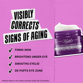 Kiehl's Super Multi-Corrective Eye Cream application on skin