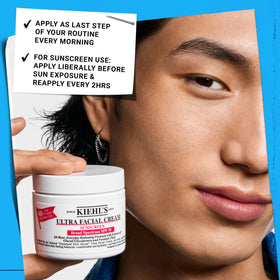 Kiehl's Ultra Facial Cream SPF 30 with a fresh citrus background