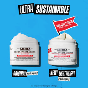Kiehl's Ultra Facial Cream SPF 30 with a sunny background
