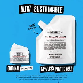 Kiehl's Ultra Facial Cream with a backdrop of natural elements
