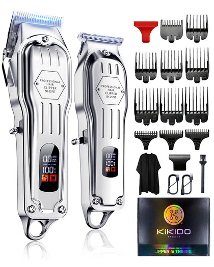 KIKIDO Cordless Hair Clippers front view with T-blade