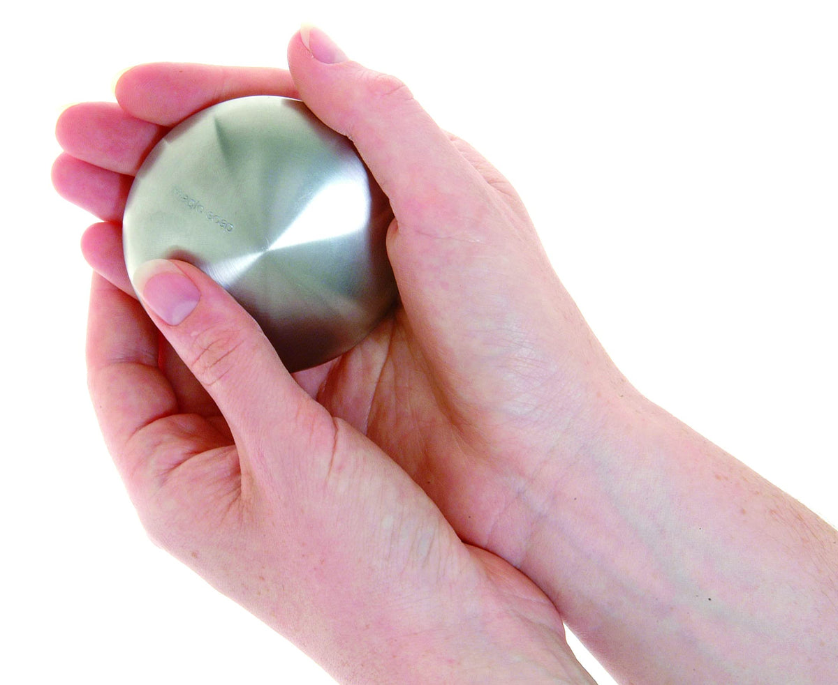 Kikkerland Stainless Steel Bar Magic Soap Odor Remover in packaging