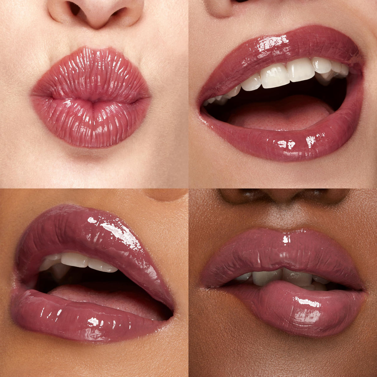 Kiko Milano 3D Hydra Lip Gloss 21 Brun Rose swatch on skin