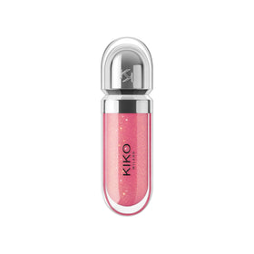 Kiko Milano 3D Hydra Lip Gloss 33 Pearly Watermelon wand applicator close-up