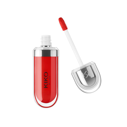 Kiko Milano 3D Hydra Lip Gloss 6.5ml in Fire Red front view