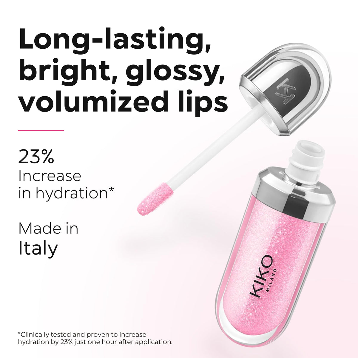 Kiko Milano 3D Hydra Lipgloss 17 in a makeup setting