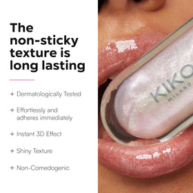 Kiko Milano 3D Hydra Lipgloss 17 swatch on skin