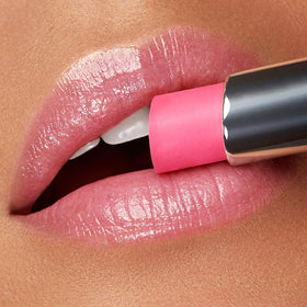 Kiko Milano Coloured Balm 04 applied on lips for a shiny finish