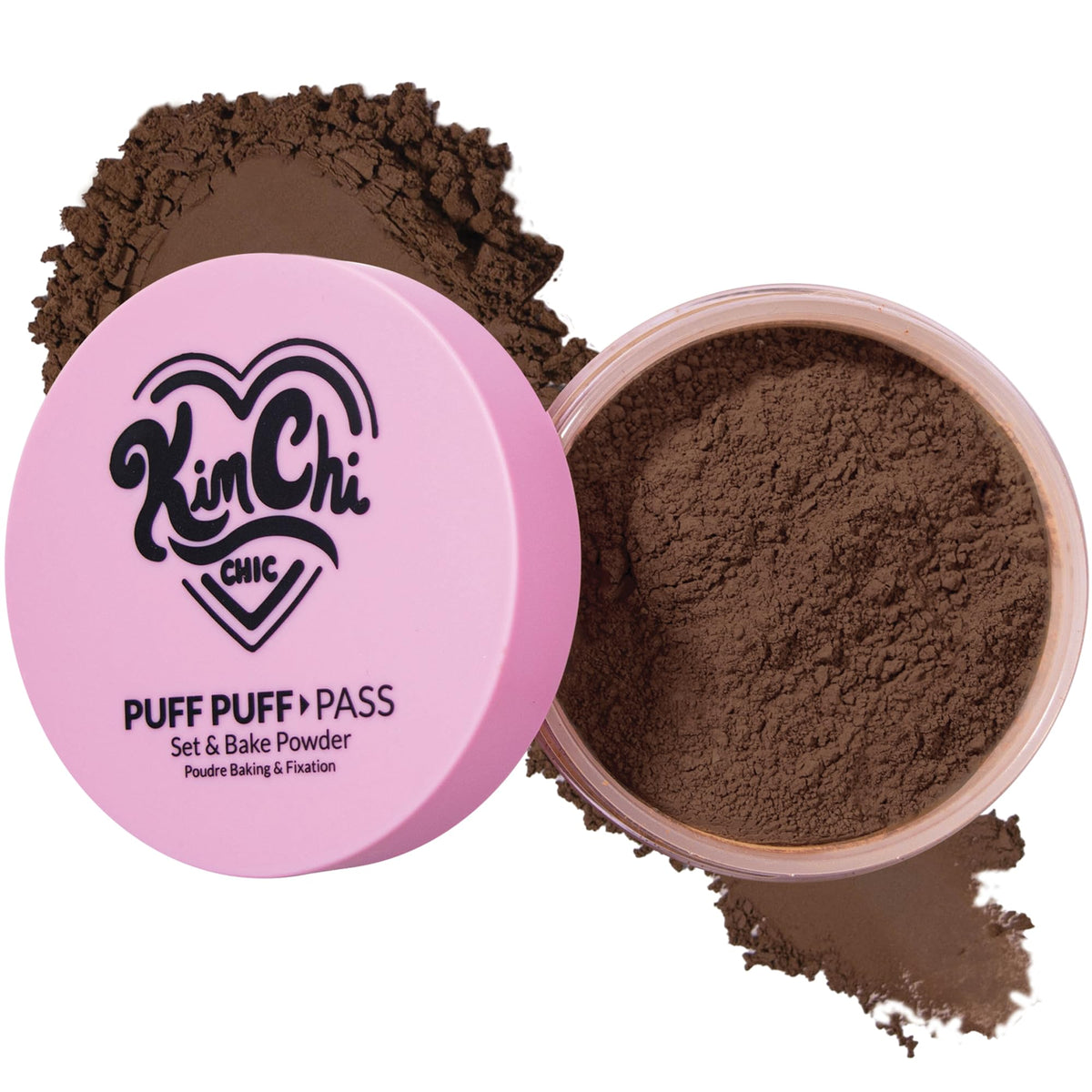 Kimchi Chic Puff Puff Pass Setting Powder chocolate shade front view