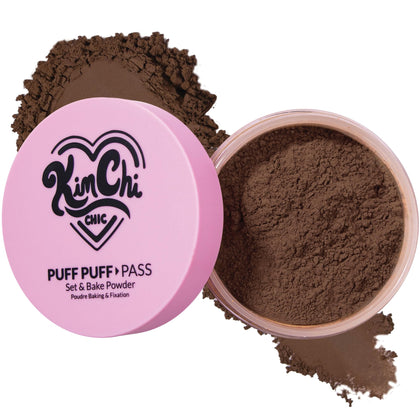 Kimchi Chic Puff Puff Pass Setting Powder chocolate shade front view
