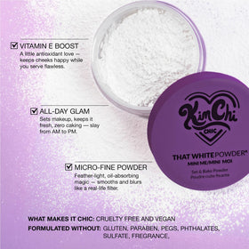 Kimchi Chic That White Powder loose powder in a container