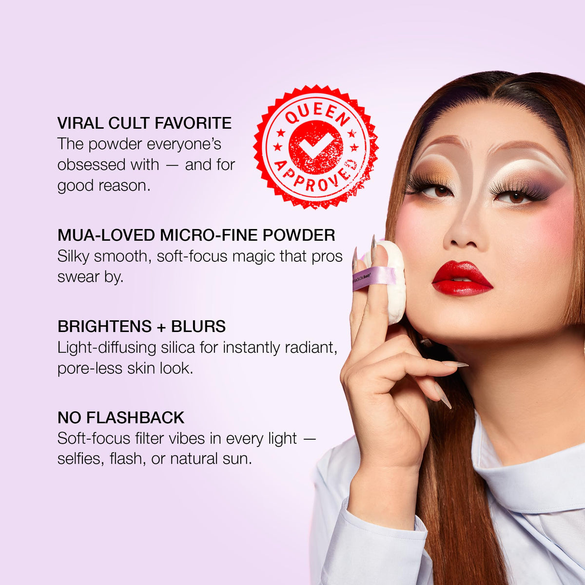Kimchi Chic That White Powder Loose Setting Powder application on skin