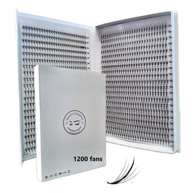 Kimeyelashes 5D Wispy Premade Fans box front view
