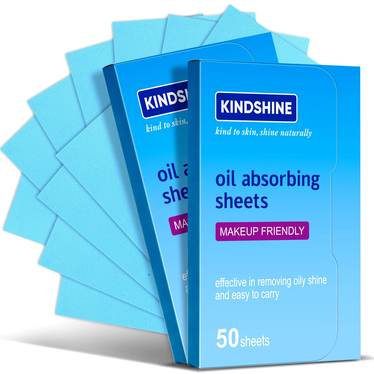 kindshine Oil Absorbing Sheets 100Pcs front view