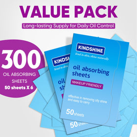 kindshine Oil Absorbing Sheets blue film detail