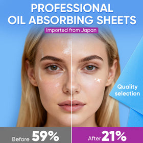 kindshine Oil Absorbing Sheets open pack showing sheets