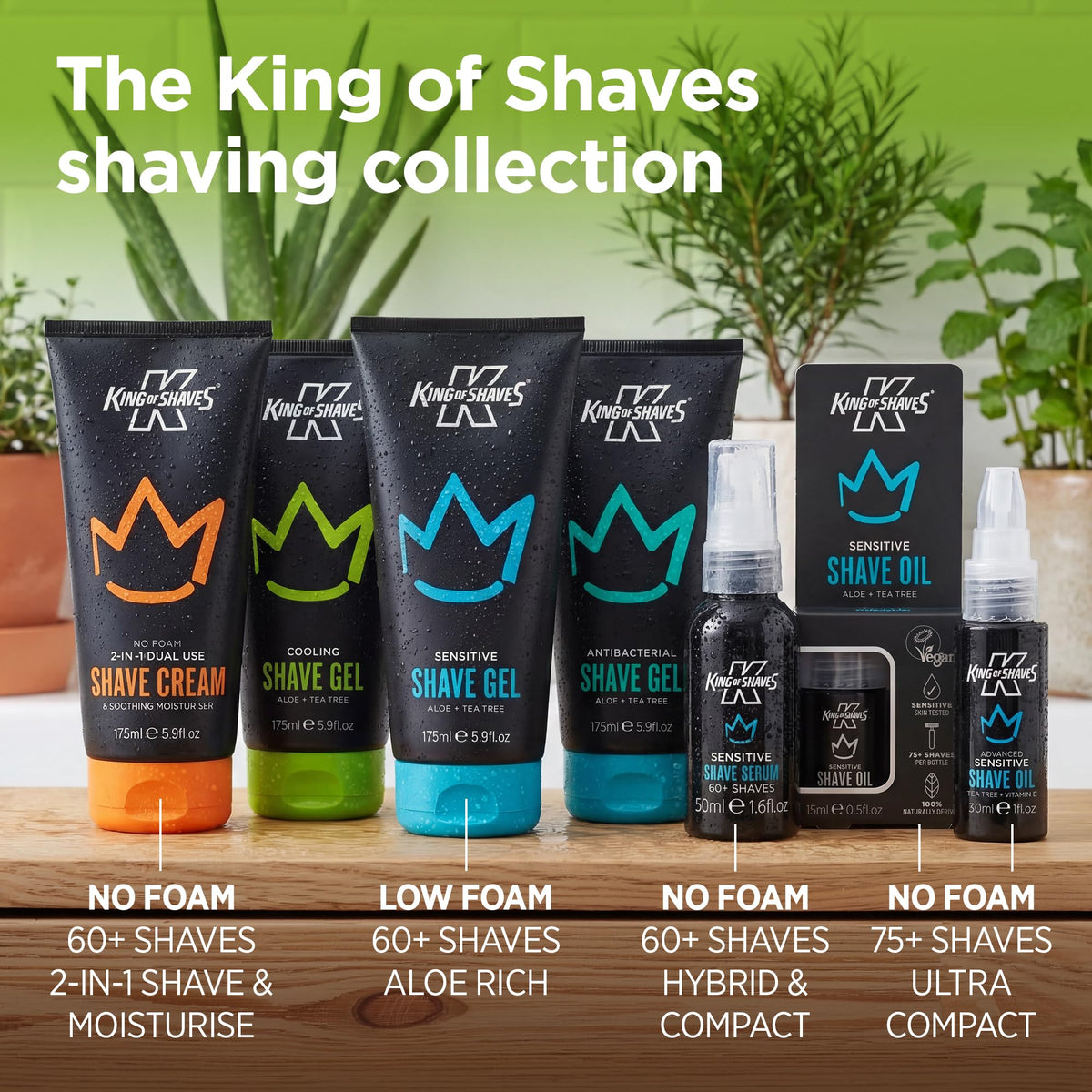 King of Shaves Cooling Shave Gel application on skin