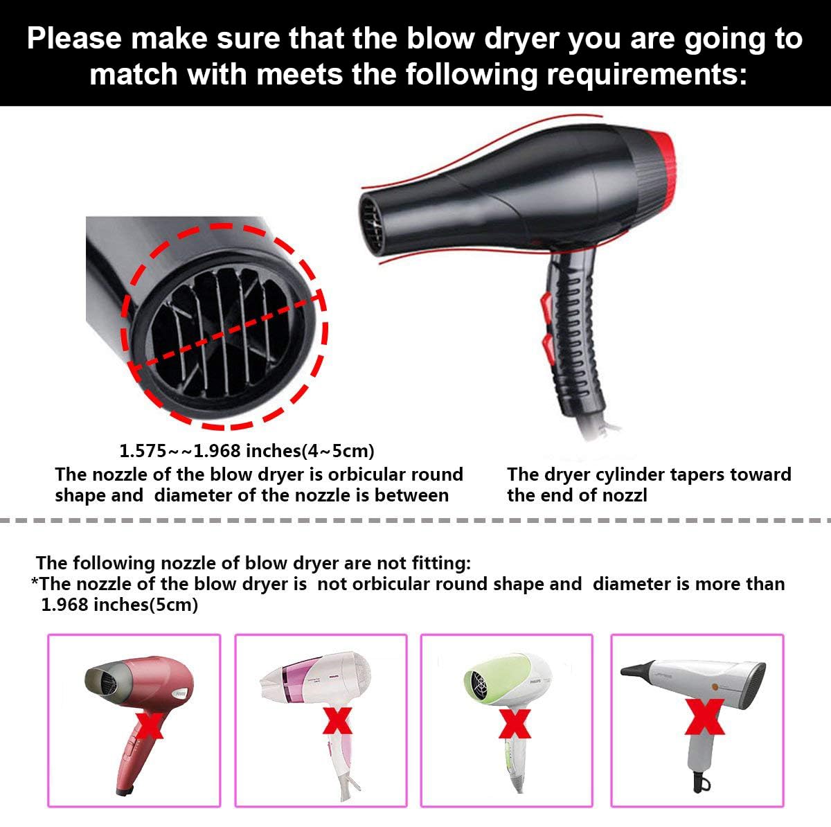 KingKam Collapsible Hair Diffuser in a travel bag