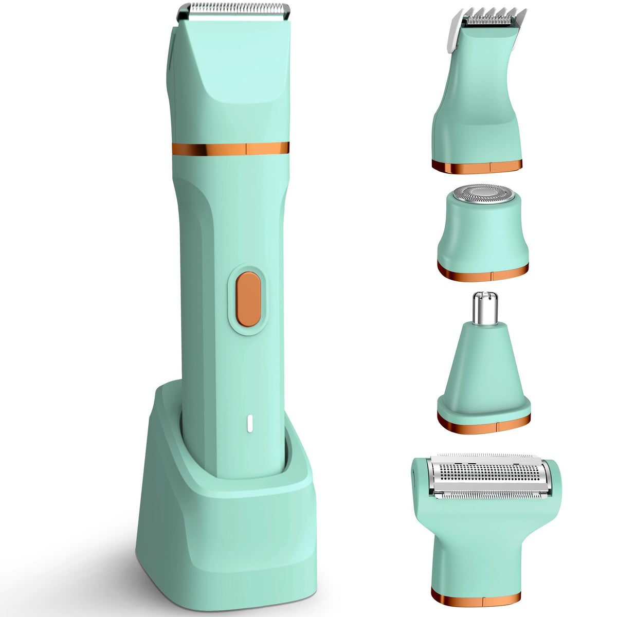 KINGTEE bikini trimmer close-up of ceramic blades