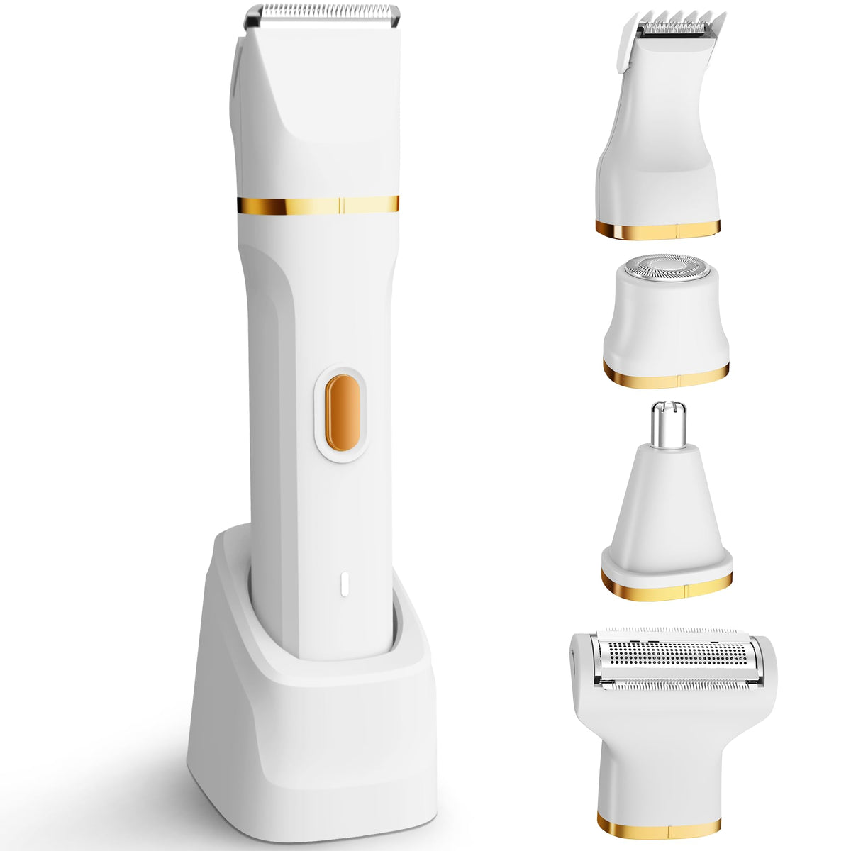 KINGTEE bikini trimmer in lifestyle setting with flowers