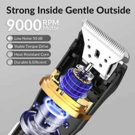 KINGTEE bikini trimmer showing USB-C charging port