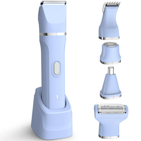 KINGTEE bikini trimmer with all accessories laid out
