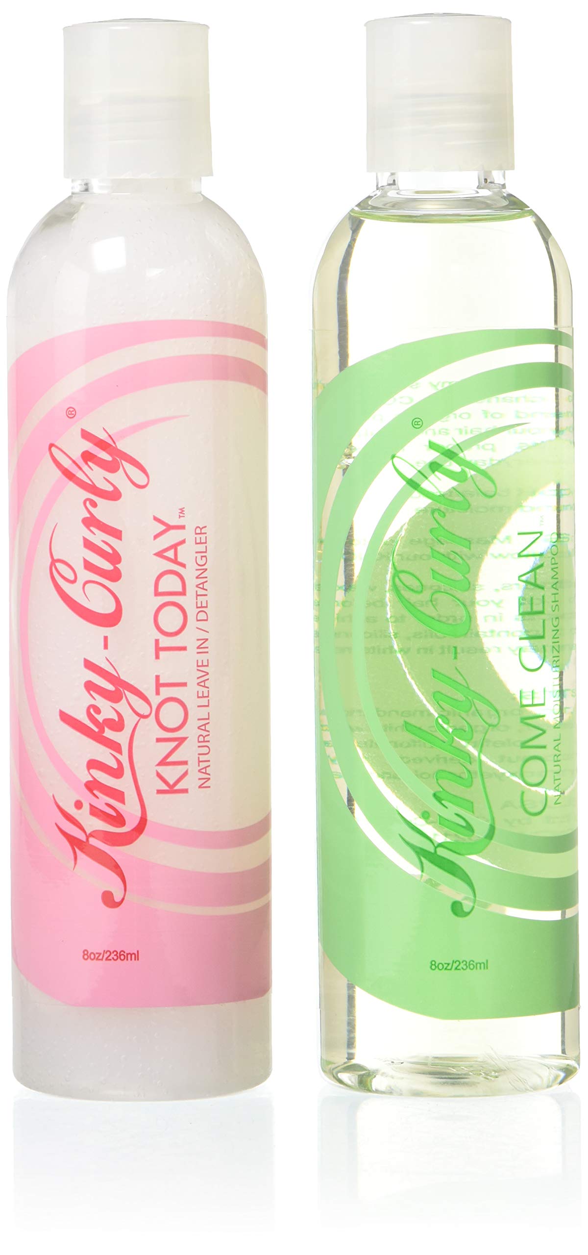Kinky Curly Knot Today + Come Clean Shampoo Combo Set packaging front view