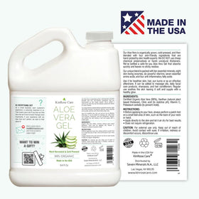 KinRose Care Aloe Vera Gel 64oz in a lifestyle setting